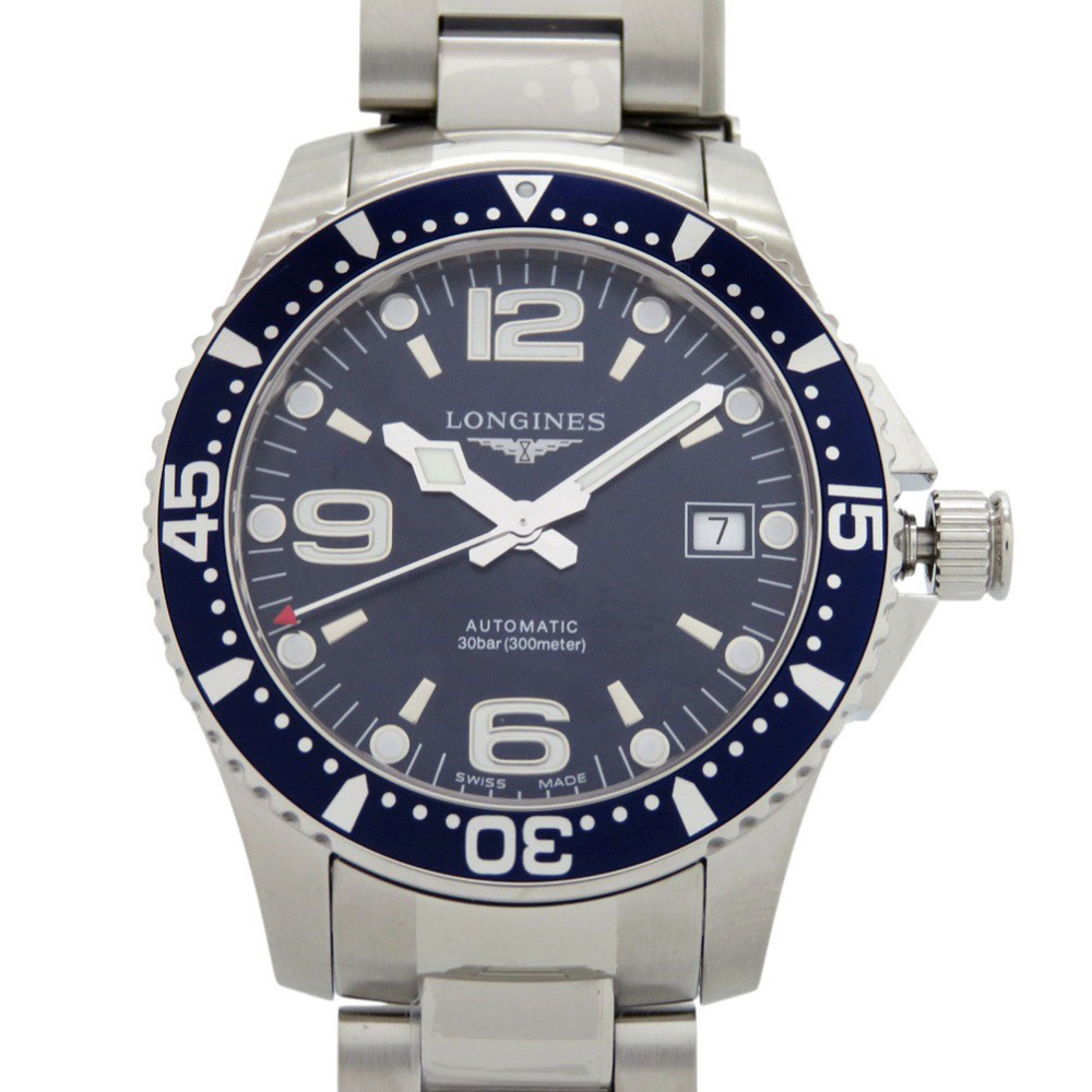 Unused Longines HydroConquest L3.741.4.96.6 Stainless Steel Blue Dial Automat...